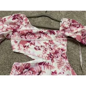 Hello Molly Sweetest Kind Pink Floral Cut Out Mini Dress size XS NWOT thumbnail 3