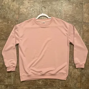 Dusty Rose Pink Oversized Crewneck Sweatshirt | Size Medium | Cozy Casual Lounge thumbnail 3