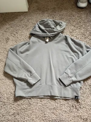 Glyder grey cropped hoodie thumbnail 1