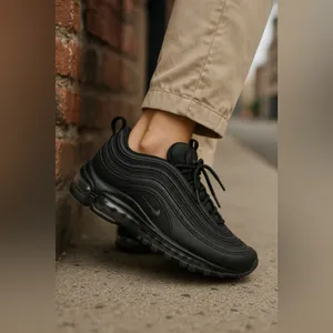 Nike Air Max 97 AM97 Triple Black Dark Grey 921826-015 Women’s Shoes Size 9 thumbnail 2