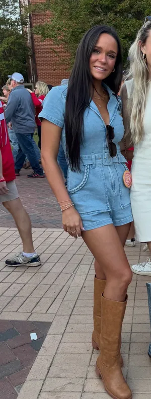 Show Me Your Mumu Outlaw Denim Romper thumbnail 2