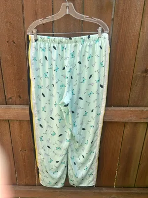 Victoria’s Secret Butterflies And Bunnies Satin Pajama Pants Size Large thumbnail 6