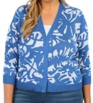 89th + Madison Sweater Size 2X Abstract Open Cardigan New‎ thumbnail 1