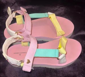 Stoney Clover Lane Pastel Sandals - Pink, Yellow, and‎ Blue thumbnail 1