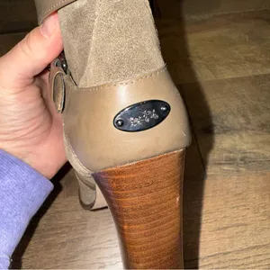 Coach Alexandra Fatigue Green Mid-Calf Bootie Olive Heeled Boots thumbnail 8