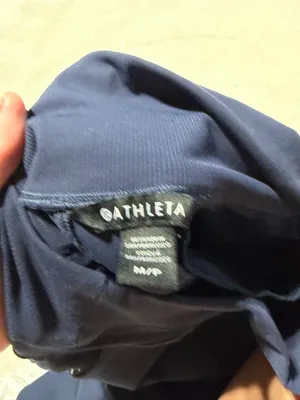 Athleta Navy Performance Stretch Pants M/P thumbnail 7