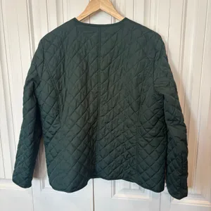 Croft & Barrow Hunter Green Quilted Jacket Size Large‎ thumbnail 2