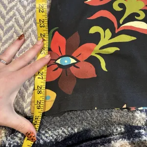 Farm Rio x Anthropologie Floral Calla Flared Pant Retro Bohemian Sz XS 💛🍄 thumbnail 5