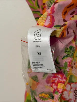 NEW Farm Rio Mixed Fruits Paradise Midi Dress Size XS NWOT Tropical Cotton thumbnail 10