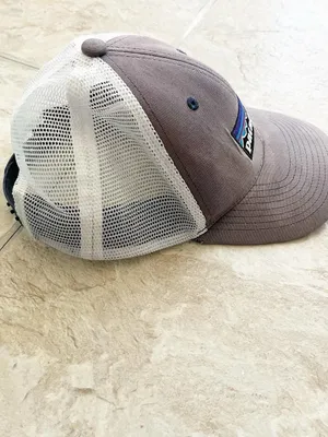 Patagonia P-6 Logo LoPro Trucker Hat Gray White Mesh Snapback Y2K Gorpcore thumbnail 6