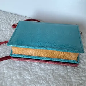 So Cute Handmade Mexican Leather Fish/Appliqué Crossbody Wallet thumbnail 8