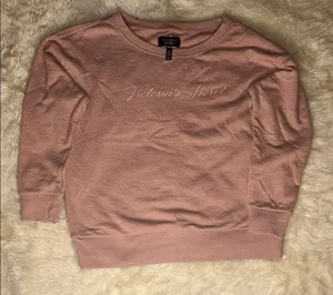 Vintage Victoria's Secret Blush Crew Neck Sweat Shirt thumbnail 1