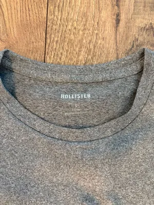 Hollister Heather Gray Short Sleeve Crew Neck T-Shirt thumbnail 2