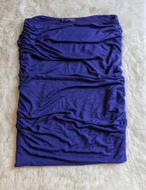 LAmade Purple Ruched Side Tube Top Strapless Size S NWOT thumbnail 1