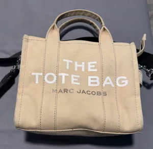 Marc Jacobs Tan Canvas Tote Bag thumbnail 1