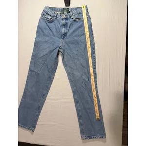 Lauren Ralph Lauren Vintage Light Wash Straight Leg High Rise Jeans Size 10 thumbnail 12