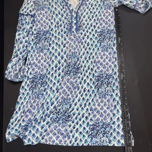 Lilly Pulitzer Fringe Pineapple Preppy Beach Puff Sleeve Designer Mini Dress Med thumbnail 13