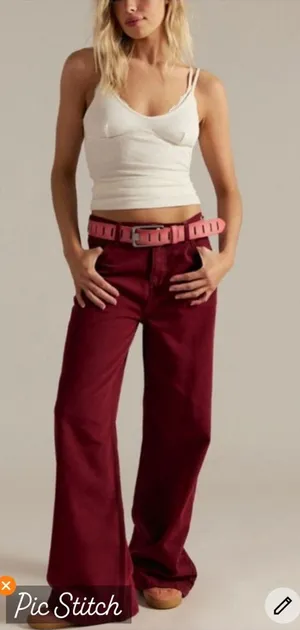 We The Free Stride Jean Wine Bordeaux thumbnail 1