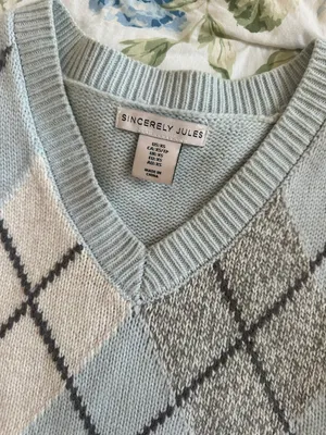 Sincerely Jules Blue Sweater Vest thumbnail 2