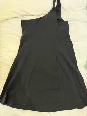 Black Outdoor Voices One-Shoulder Exercise Dress thumbnail 2