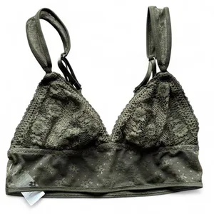 aerie green lace bralette thumbnail 1