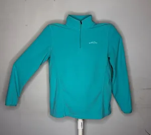 Women’s medium Teal Quarter-Zip Fleece Pullover thumbnail 1