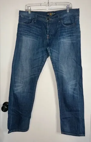 Lucky Brand Denim Blue Jeans Women’s Size 14/32 Sienna Cigarette‎ Mid Rise thumbnail 1