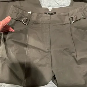 Theory Womens Pants Wide Leg 6 Olivo Color Its Have Tiny Spots See Pictures New‎ thumbnail 9