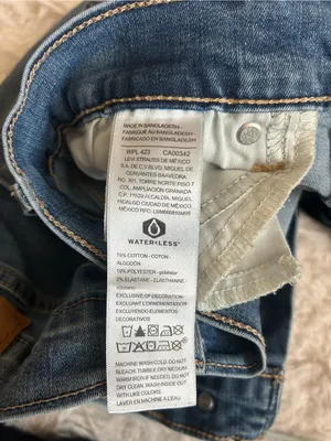 Denizen by Levi’s high rise straight leg stretchy denim jeans woman’s 4 SHORT thumbnail 5