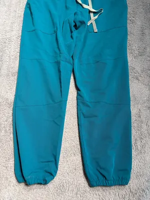 Figs pacific blue Teal Drawstring Jogger scrub Pants M/P thumbnail 2
