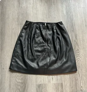 Hollister Leather High Rise Mini Skirt Size XS thumbnail 2