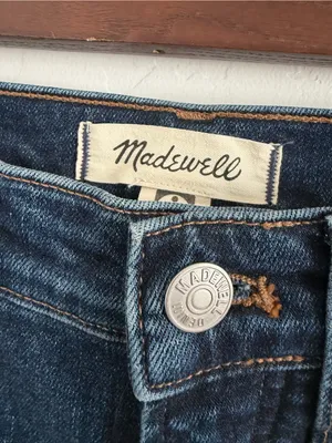 Madewell The Perfect Vintage Jeans 23 Myers Wash Dark Blue High Rise Straight thumbnail 3