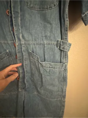 ALEX MILL Standard Denim Romper Blue Size M thumbnail 4