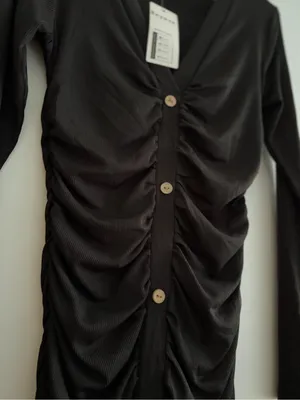 Beyove Women's Sexy Long Sleeve Side Ruched Stretchy Bodycon Mini Dress NWT thumbnail 2