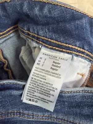 American Eagle Next Level Stretch Kick Boot Jeans Size 2 Regular Dark Wash thumbnail 6