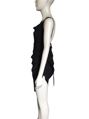 Amanda Uprichard Black Scoop Neck Dress thumbnail 3