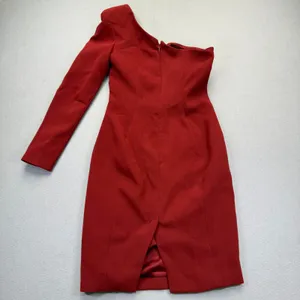 House of CB Caprice Red One Shoulder Long Sleeve Mini Dress SB5802 Womens Size S thumbnail 9