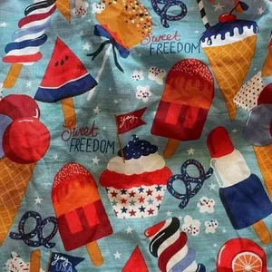 Red White Blue Scarf Patriotic, Freedom, 4th of July, Ice Cream One Size #1641 thumbnail 4