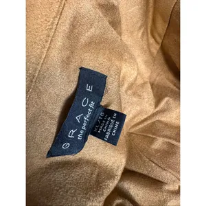 Grace The Perfect Fit Brown Faux Suede Button Up Shirt Womens Size XL Shacket thumbnail 7