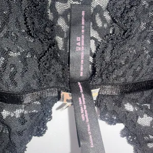Vintage Victoria's Secret Y2K Fairy The Lacie Lace Babydoll Bow Sheet Black Cami thumbnail 9