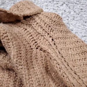 Abercrombie Turtleneck Chunky Knit Pullover Sweater Brown Tan Women's Size XS thumbnail 7