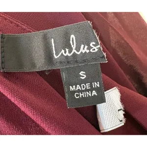 Lulus My Whole Heart Wrap Dress S‎ Burgundy Long Sleeve Gown thumbnail 5