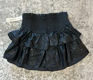Mustard Seed Leather Skirt Black thumbnail 2