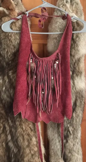 Genuine Hide Cropped Halter Top Size M thumbnail 1