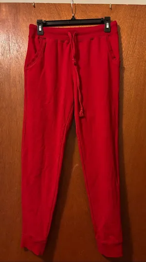 Ambiance Women's Red Track Jogger Pants thumbnail 1