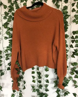 Orange Sweater Size XL thumbnail 1