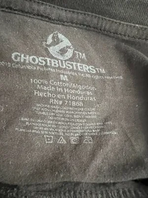 Ghostbusters Black T-Shirt with Green Slime Design thumbnail 4