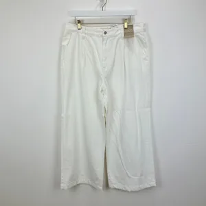 Madewell The Harlow Wide Leg Jean Airy Denim Baggy White High Waist US 31 NWT thumbnail 6