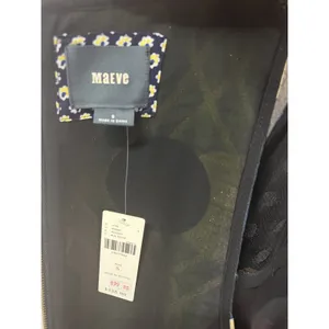 Maeve Anthropologie‎ Polka Dot Metallic Shift Dress Size Small Mod Art Deco thumbnail 5
