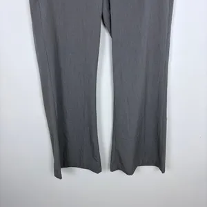 American Eagle Baggy Flare Trouser Grey Flat Front Office Business Casual 10 thumbnail 4